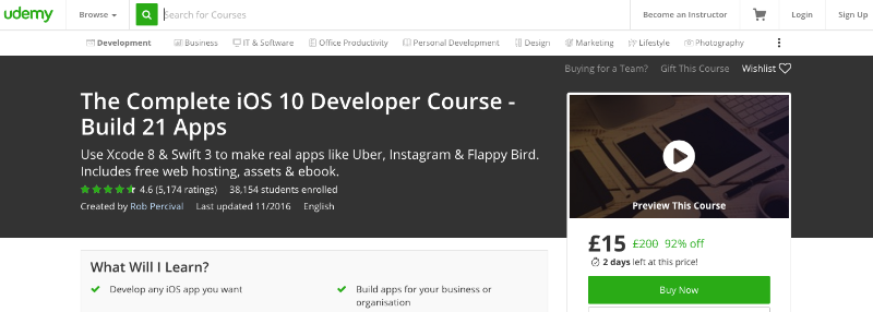 The Complete iOS 10 Developer Course