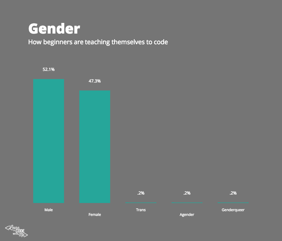 How beginners are teaching themselves to code (gender)