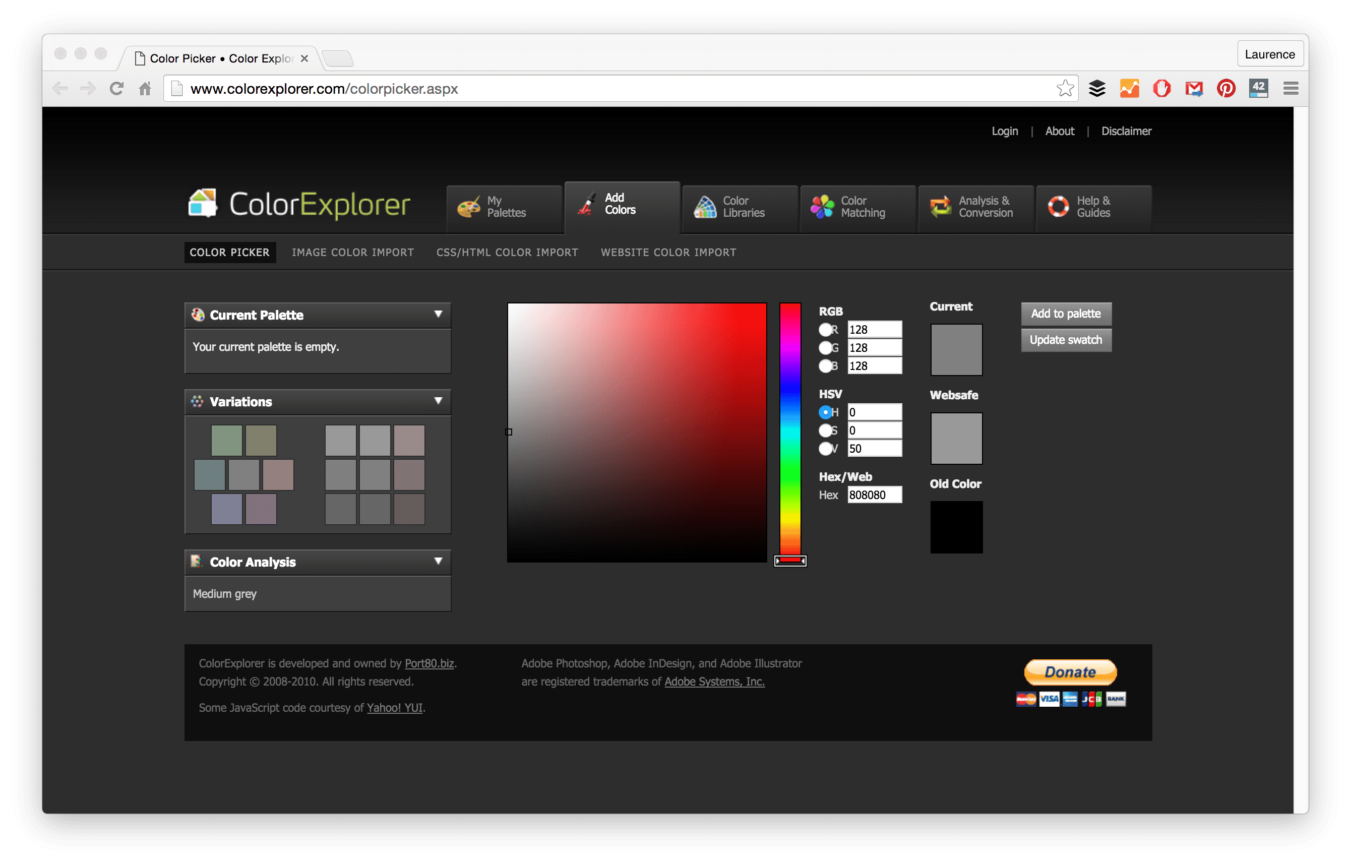 Color Wheel Combinations Generator