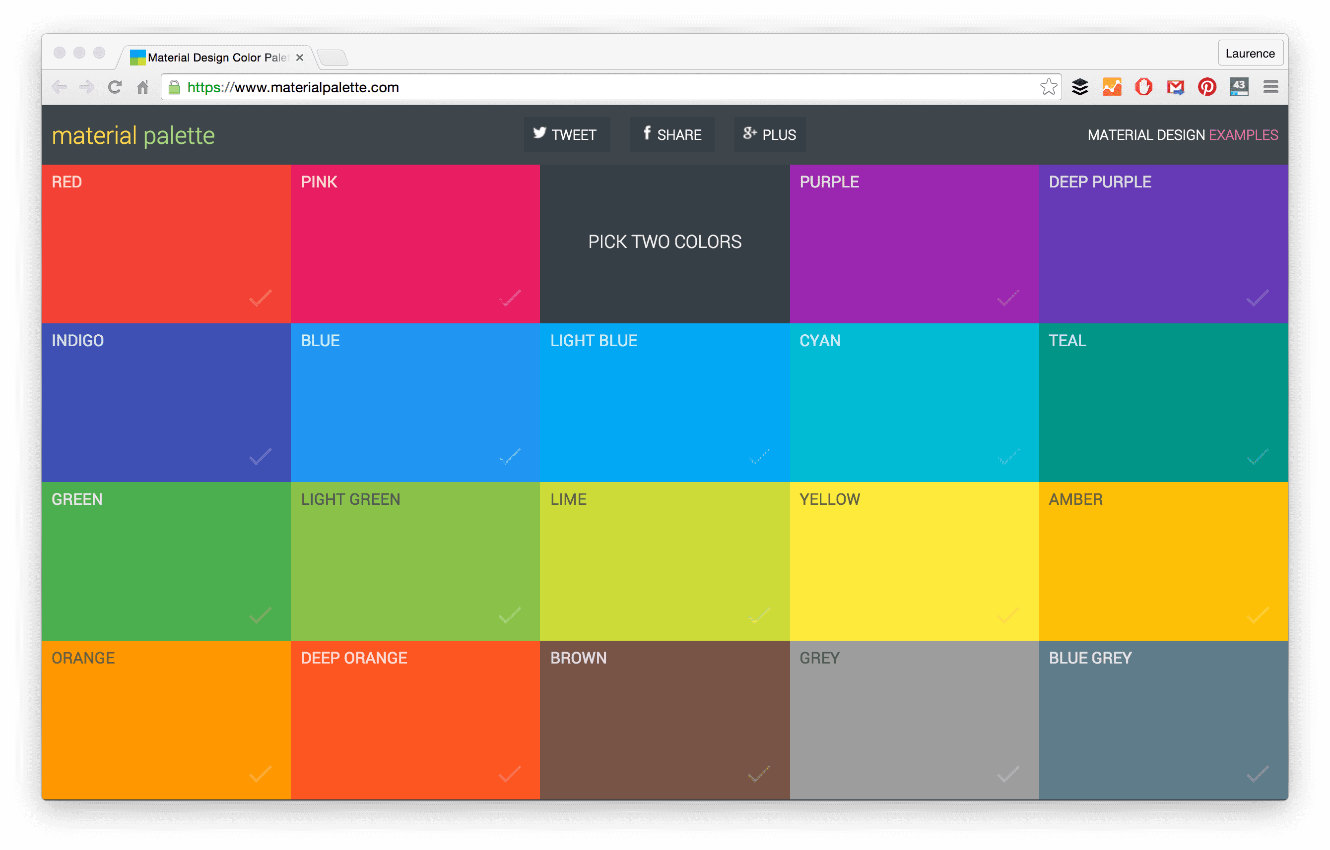 A 24-color palette of well-separated lighter colors.