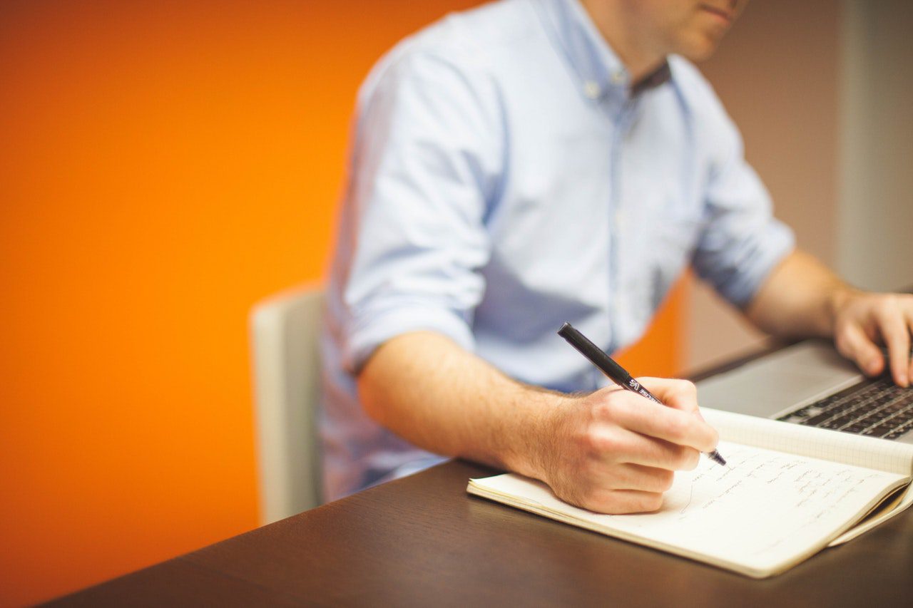 Man working at desk