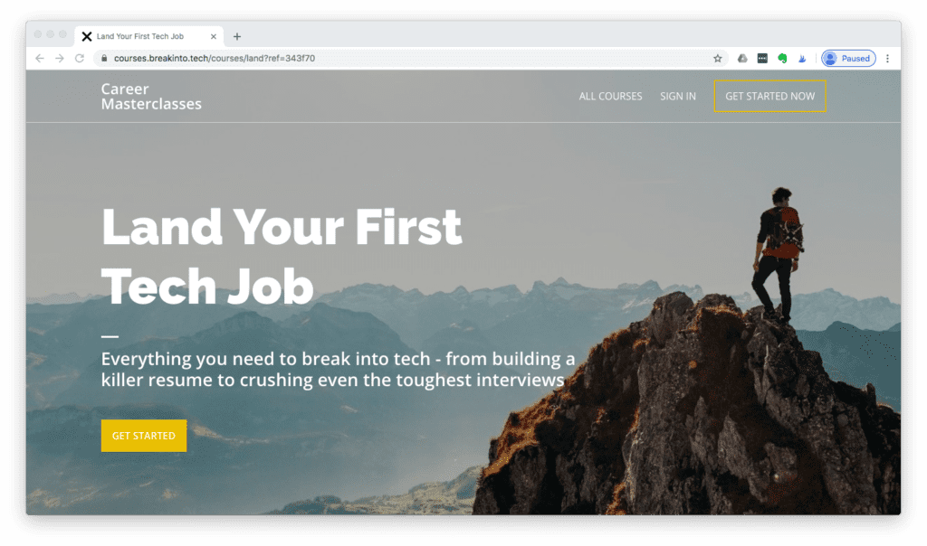 Land Your First Tech Job