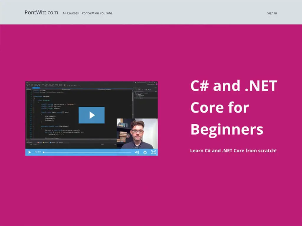 c# and .net core for beginners