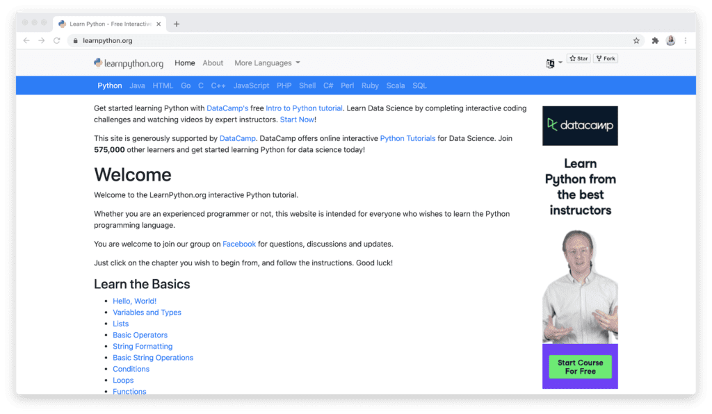 learnpython.org