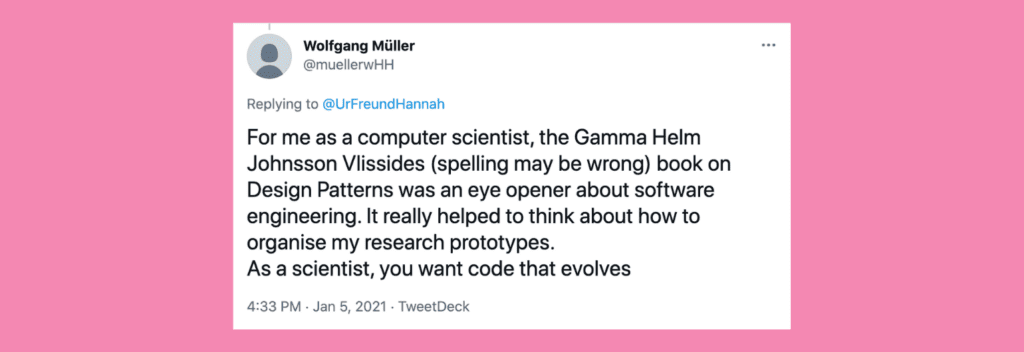 design patterns tweet