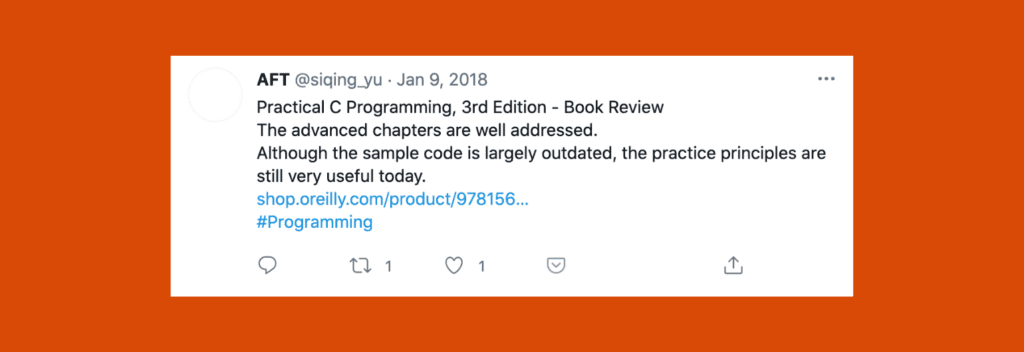 practical c programming tweet