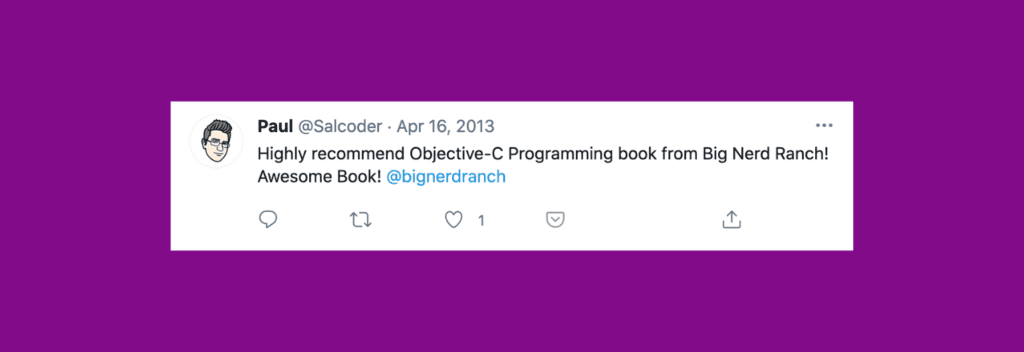 objective c programming tweet