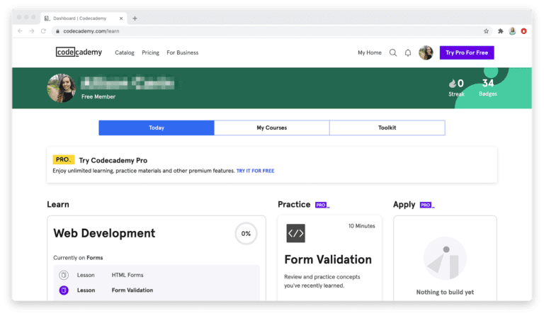 Codecademy Review: Price, Quality, Alternatives, and More (2021 Update ...