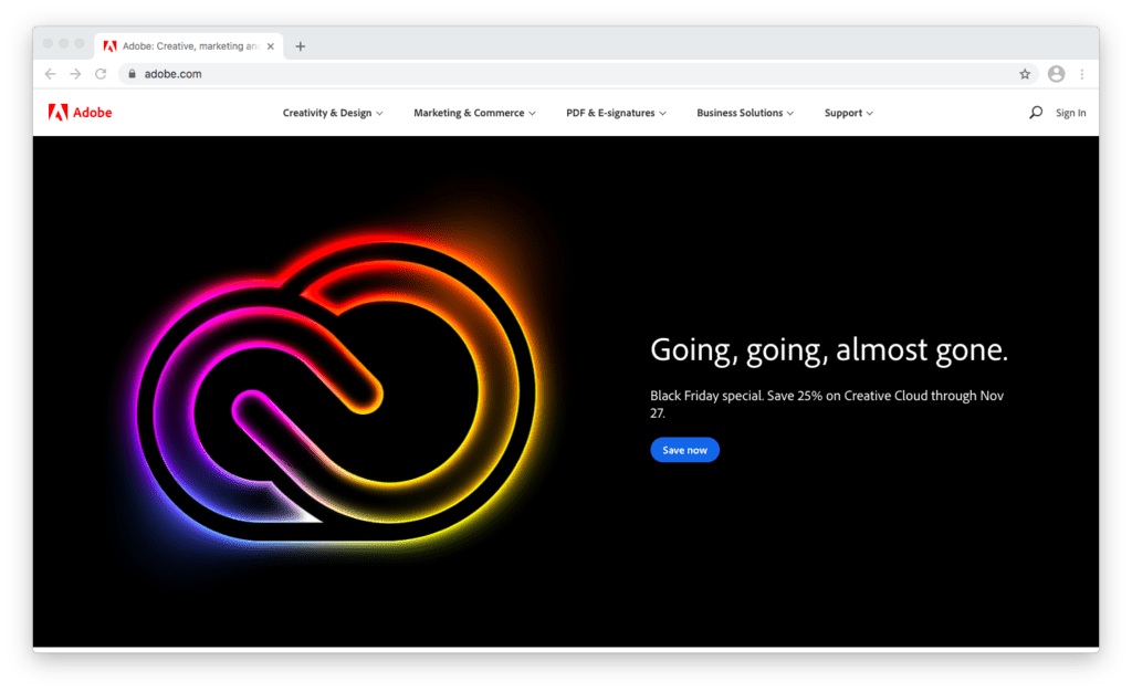 Adobe discount