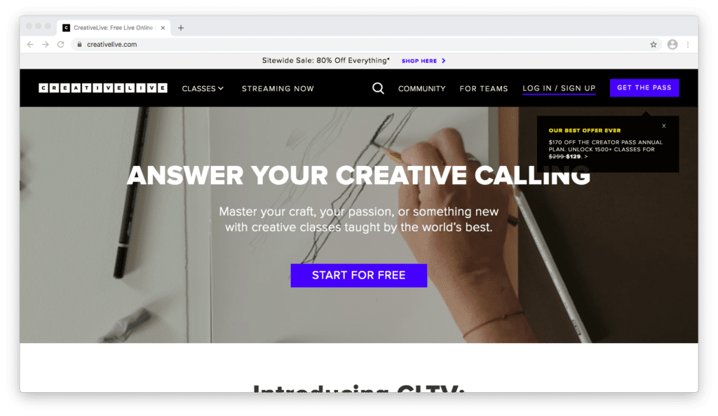 CreativeLive Black Friday Deals