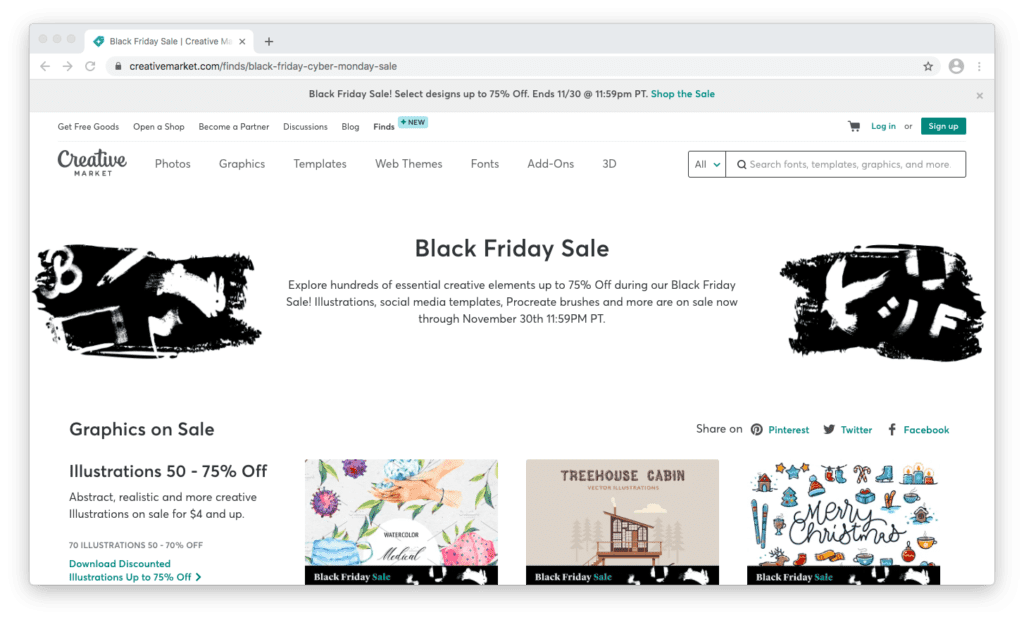 Creative Market Black Friday Sale