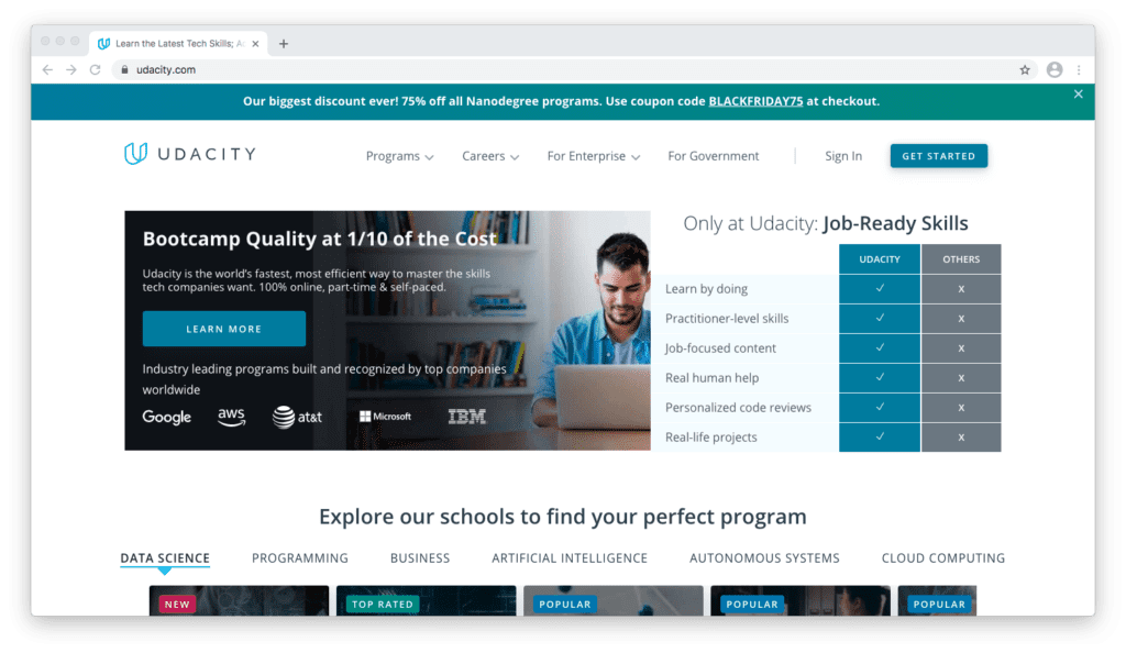 Udacity Black Friday offer