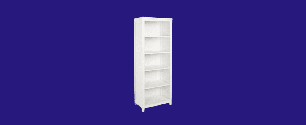 beadboard tall bookcase