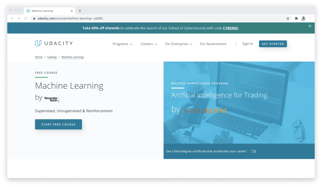 Udacity machine learning course georgia tech