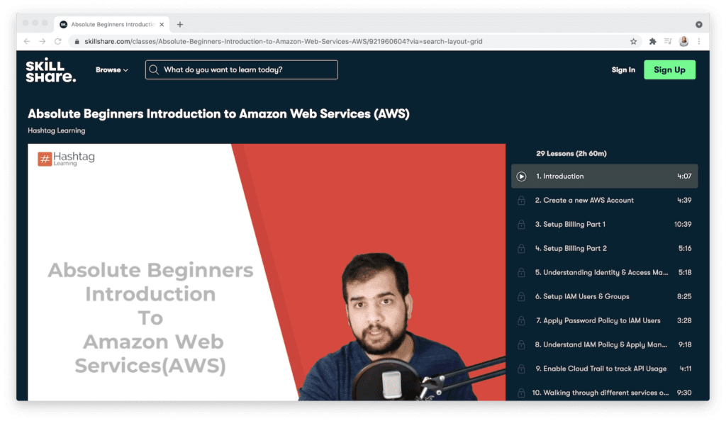 Skillshare amazon web services introduction 