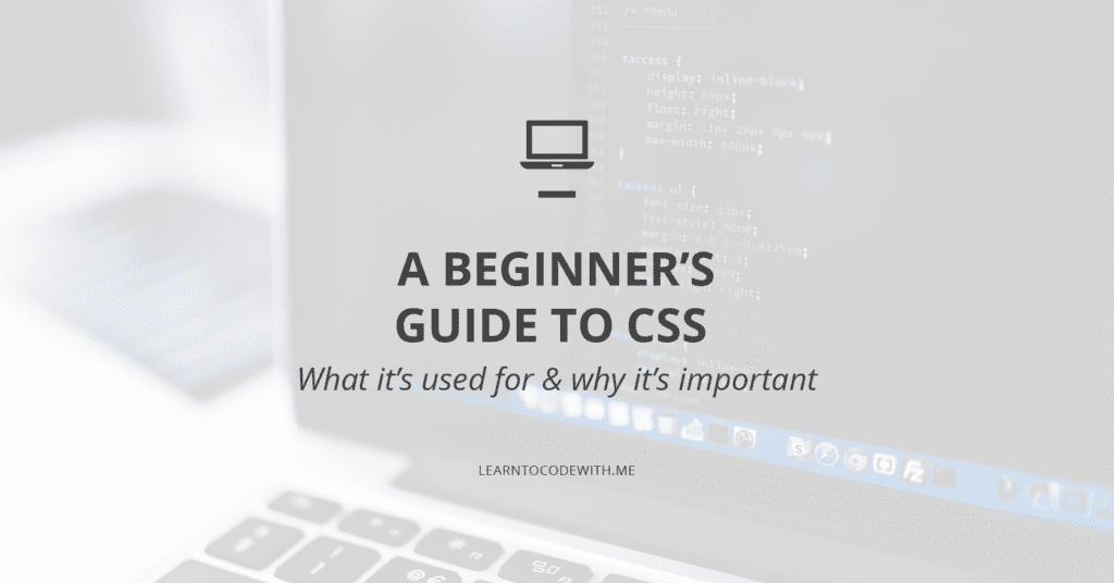 What Is CSS How To Learn CSS For Beginners Learn To Code With Me