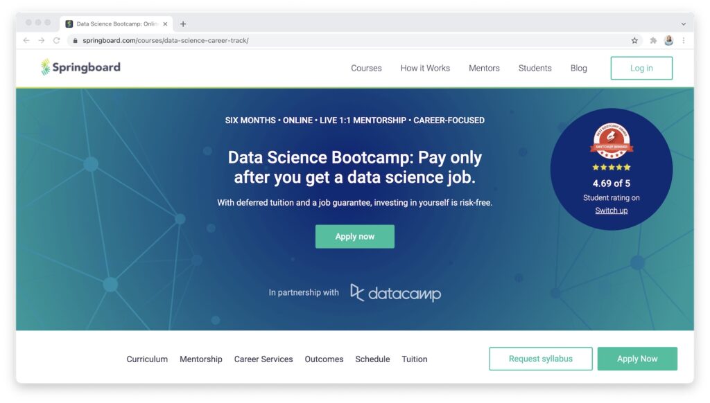 Springboard Data Science Bootcamp Review 18 of the Best Data Science Programs & Books - Learn to Code With Me