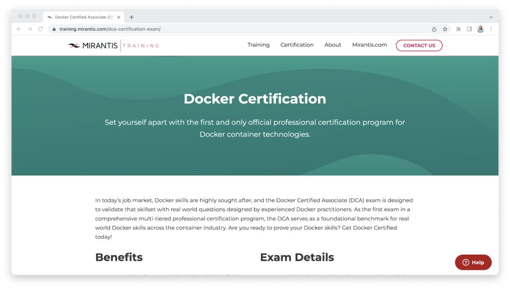 Docker certification