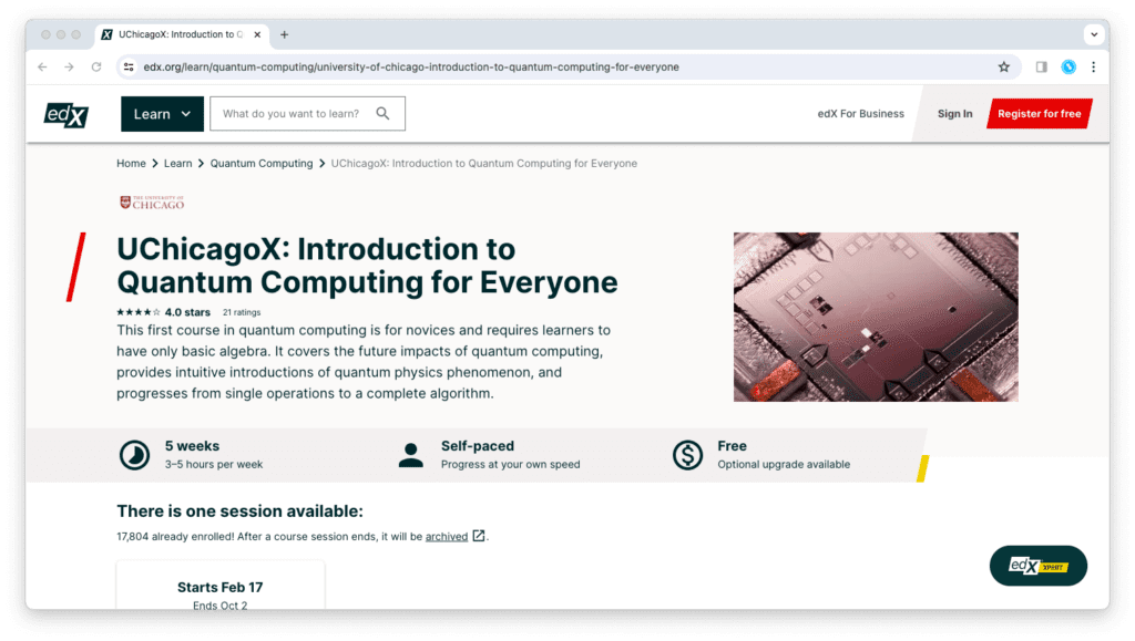 Introduction to Quantum Computing for Everyone on edX